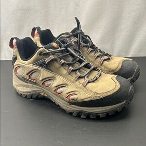 Merrell Radius Hiker Boots Mens Waterproof Low Top Vibram Brown Shoes Size 10